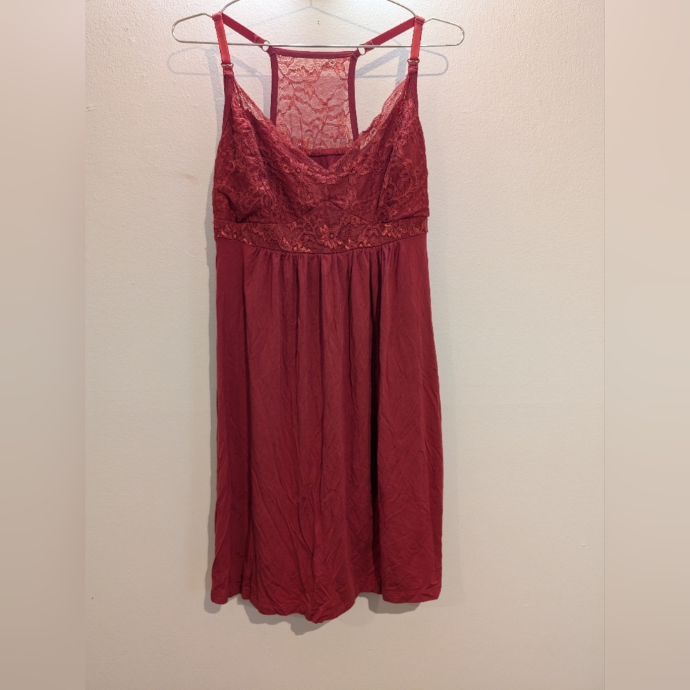 Kindred Bravely Nursing Racerback Nightgown Crimson Medium Excellent condition